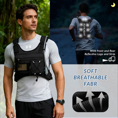 Lightweight Running Hydration Vest with Water Bladder