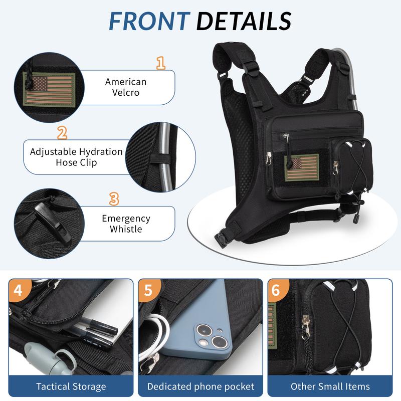 Lightweight Running Hydration Vest with Water Bladder