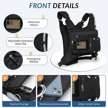 Lightweight Running Hydration Vest with Water Bladder