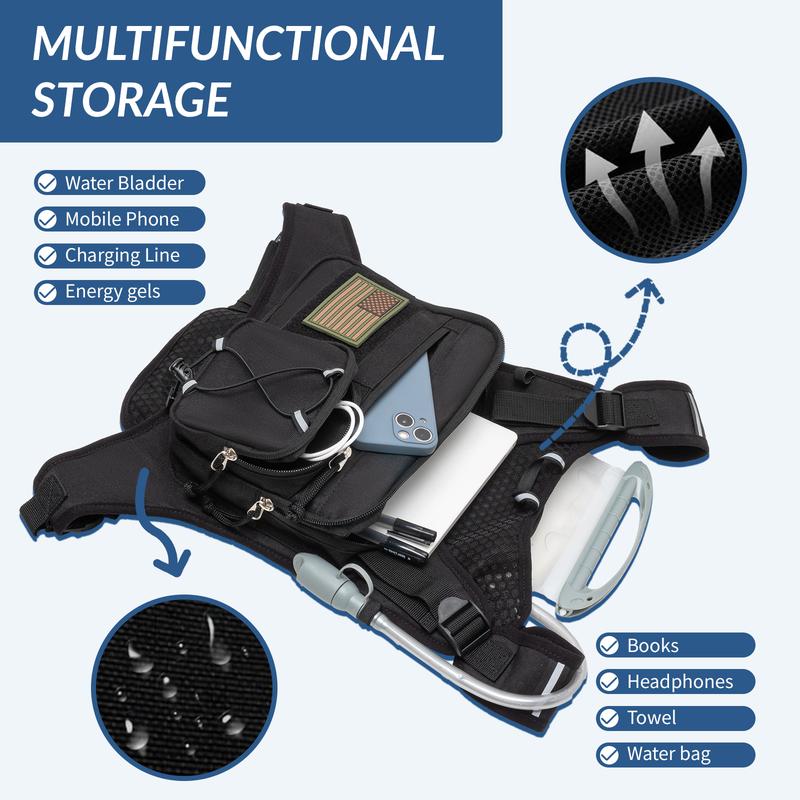 Lightweight Running Hydration Vest with Water Bladder